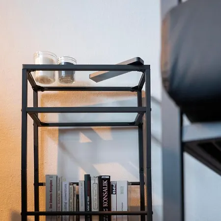 Appartement Black & White - Balkon, Netflix, Nespresso, Zentral, Messe